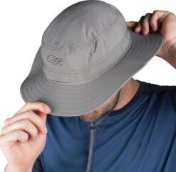 Outdoor Research Helios Sun Hat - Unisex|-|Chapeau De Soleil Helios - Unisexe -Altitude Sports ORR 243458 7EPewter 7EDetail