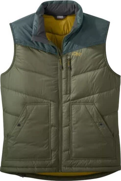 Outdoor Research Transcendent Down Vest - Men's|-|Veste Transcendent Down - Homme -Altitude Sports ORR 268086 7EFatigue 20 20Firebrick