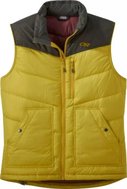 Outdoor Research Transcendent Down Vest - Men's|-|Veste Transcendent Down - Homme -Altitude Sports ORR 268086 7ETurmeric 20 20Forest