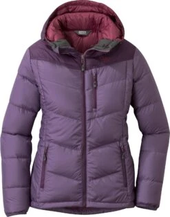 Outdoor Research Transcendent Down Hoody (Past Season) - Women's|-|Manteau à Capuchon Transcendent Down (saison Précédente) - Femme -Altitude Sports ORR 268105 7EAmethyst 20 20Pacific 20Plum