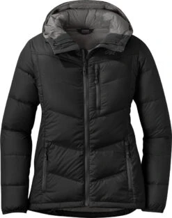Outdoor Research Transcendent Down Hoody (Past Season) - Women's|-|Manteau à Capuchon Transcendent Down (saison Précédente) - Femme -Altitude Sports ORR 268105 7EBlack