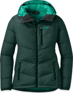 Outdoor Research Transcendent Down Hoody (Past Season) - Women's|-|Manteau à Capuchon Transcendent Down (saison Précédente) - Femme -Altitude Sports ORR 268105 7EFir