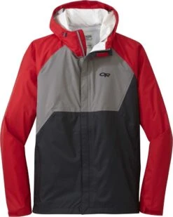 Outdoor Research Apollo Rain Jacket - Men's|-|Manteau De Pluie Apollo - Homme -Altitude Sports ORR 269169 7ETomato 20 20Multi