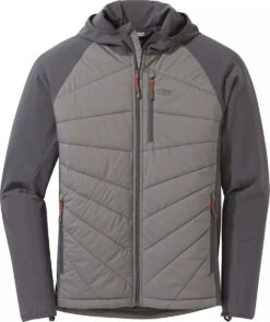Outdoor Research Refuge Hybrid Hooded Jacket - Men's|-|Veste à Capuchon Refuge - Homme -Altitude Sports ORR 269180 7EPewter 20 20Storm