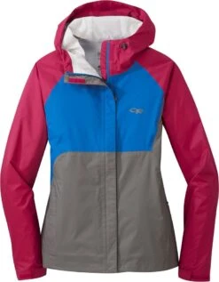 Outdoor Research Apollo Rain Jacket - Women's|-|Manteau De Pluie Apollo - Femme -Altitude Sports ORR 269185 7ESangria 20 20Multi