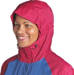 Outdoor Research Apollo Rain Jacket - Women's|-|Manteau De Pluie Apollo - Femme -Altitude Sports ORR 269185 7E 7Ehood 20Sangria 20 20Multi