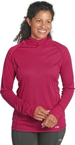 Outdoor Research Echo Hoody - Women's|-|Chandail à Capuchon Echo - Femme -Altitude Sports ORR 269241 7E 7EModel 20Sangria 5c563452 1c6e 40bd 8259 6bebbdd3b0b3