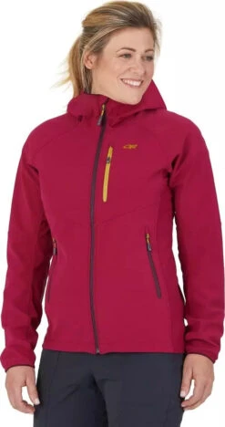 Outdoor Research Ferrosi Grid Hooded Jacket - Women's|-|Manteau à Capuchon Ferrosi - Femme -Altitude Sports ORR 271435 7E 7EFront 20Beet