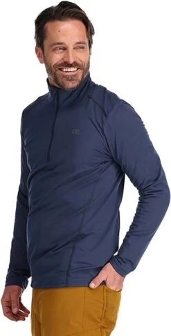 Outdoor Research Baritone Quarter Zip - Men's|-|Baritone à Glissière 1/4 - Homme -Altitude Sports ORR 271457 7E 7ESide 20Naval 20Blue