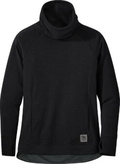 Outdoor Research Trail Mix Cowl Pullover - Women's|-|Pullover à Grand Col Bénitier Trail Mix - Femme -Altitude Sports ORR 274441 7EBlack