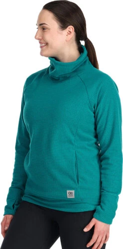 Outdoor Research Trail Mix Cowl Pullover - Women's|-|Pullover à Grand Col Bénitier Trail Mix - Femme -Altitude Sports ORR 274441 7E 7EFront1 20Deep 20Lake