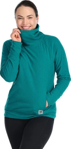Outdoor Research Trail Mix Cowl Pullover - Women's|-|Pullover à Grand Col Bénitier Trail Mix - Femme -Altitude Sports ORR 274441 7E 7EFront 20Deep 20Lake