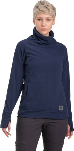 Outdoor Research Trail Mix Cowl Pullover - Women's|-|Pullover à Grand Col Bénitier Trail Mix - Femme -Altitude Sports ORR 274441 7E 7EFront 20Naval 20Blue