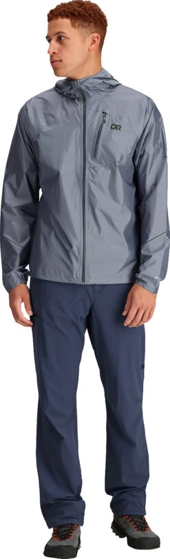 Outdoor Research Helium Rain Jacket - Men's|-|Manteau Imperméable Helium - Homme -Altitude Sports ORR 275386 7E 7EFront2 20Slate