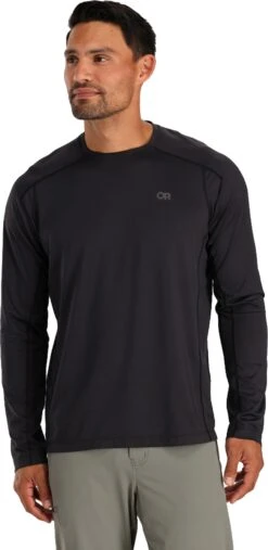 Outdoor Research Argon L/S Tee - Men's|-|T-shirt à Manches Longues Argon - Homme -Altitude Sports ORR 279946 7E 7EFront 20Black