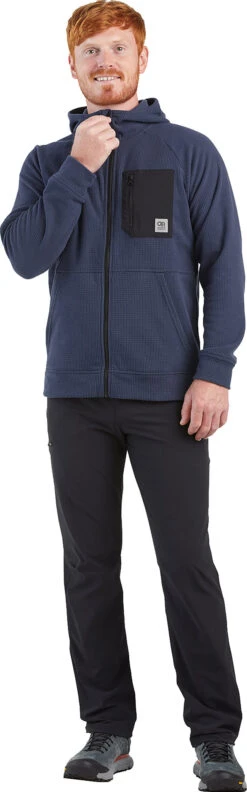 Outdoor Research Trail Mix Hoodie - Men's|-|Chandail à Capuchon Trail Mix - Homme -Altitude Sports ORR 279953 7E 7EFront1 20Naval 20Blue