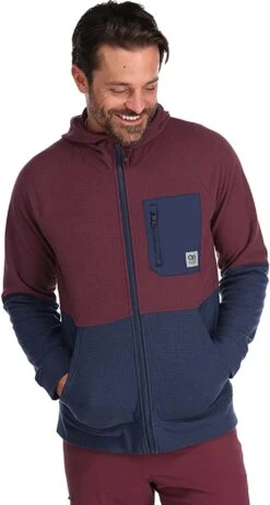 Outdoor Research Trail Mix Hoodie - Men's|-|Chandail à Capuchon Trail Mix - Homme -Altitude Sports ORR 279953 7E 7EFront 20Kalamata 20 20Naval 20Blue