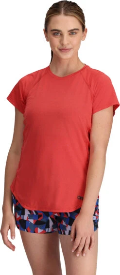 Outdoor Research Argon Short Sleeves Tee - Women's|-|T-shirt Courtes Manches Argon - Femme -Altitude Sports ORR 279963 7E 7EFront 20Rhubarb acf1661e f1fc 477e a9f8 d93211ed795b