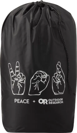 Outdoor Research PackOut Graphic Stuff Sack - 10L|-|Sac De Rangement PackOut Graphic - 10L -Altitude Sports ORR 281176 7EBlack