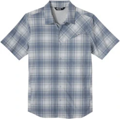 Outdoor Research Astroman Short Sleeves Sun Shirt - Men's|-|Chemise De Soleil Courtes Manches Astroman - Homme -Altitude Sports ORR 282278 7ENimbus 20Plaid