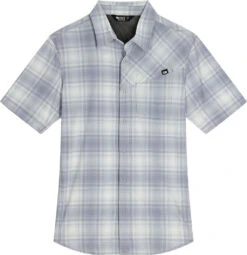 Outdoor Research Astroman Short Sleeves Sun Shirt - Men's|-|Chemise De Soleil Courtes Manches Astroman - Homme -Altitude Sports ORR 282278 7ESlate 20Plaid