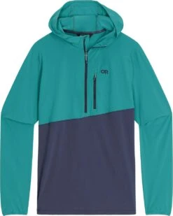 Outdoor Research Astroman Sun Hoodie - Men's|-|Chandail à Capuchon Astroman Sun - Homme -Altitude Sports ORR 282282 7ETropical 20 20Naval 20Blue