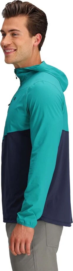 Outdoor Research Astroman Sun Hoodie - Men's|-|Chandail à Capuchon Astroman Sun - Homme -Altitude Sports ORR 282282 7E 7ESide 20Tropical 20 20Naval 20Blue