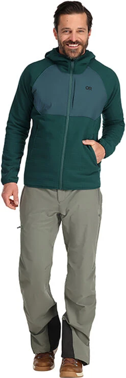 Outdoor Research Vigor Plus Hooded Full Zip Fleece Sweatshirt - Men's|-|Chandail En Molleton à Capuchon Et Glissière Pleine Longueur Vigor Plus - Homme -Altitude Sports ORR 283184 7E 7EFront 20Treeline