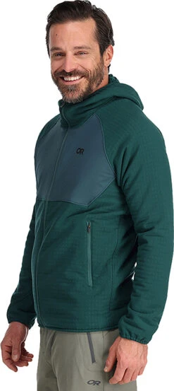 Outdoor Research Vigor Plus Hooded Full Zip Fleece Sweatshirt - Men's|-|Chandail En Molleton à Capuchon Et Glissière Pleine Longueur Vigor Plus - Homme -Altitude Sports ORR 283184 7E 7ESide 20Treeline