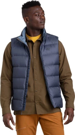 Outdoor Research Coldfront Down Vest - Men's|-|Veste En Duvet Colfront - Homme -Altitude Sports ORR 283186 7E 7EDetail1 20Naval 20Blue