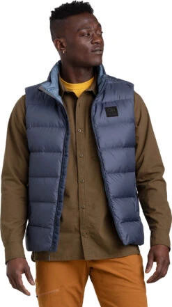 Outdoor Research Coldfront Down Vest - Men's|-|Veste En Duvet Colfront - Homme -Altitude Sports ORR 283186 7E 7EDetail 20Naval 20Blue