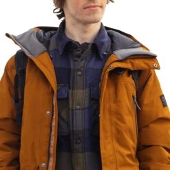 Outdoor Research Stormcraft Down Parka - Men's|-|Parka En Duvet Stormcraft - Homme -Altitude Sports ORR 283189 7E 7EDetail2 20Model 20Saddle
