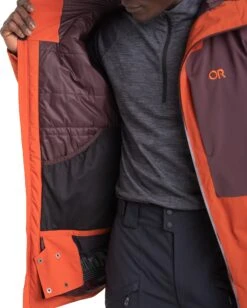Outdoor Research Snowcrew Jacket - Men's|-|Manteau Snowcrew - Homme -Altitude Sports ORR 283190 7E 7EDetail1 20Redrock 20 20Elk