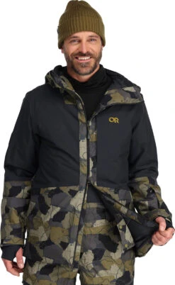 Outdoor Research Snowcrew Jacket - Men's|-|Manteau Snowcrew - Homme -Altitude Sports ORR 283190 7E 7EDetail2 20Loden 20Camo 20 20Black