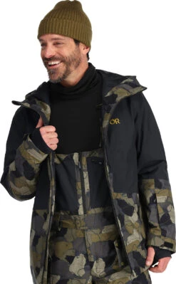 Outdoor Research Snowcrew Jacket - Men's|-|Manteau Snowcrew - Homme -Altitude Sports ORR 283190 7E 7EFront2 20Loden 20Camo 20 20Black