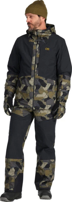 Outdoor Research Snowcrew Jacket - Men's|-|Manteau Snowcrew - Homme -Altitude Sports ORR 283190 7E 7EFront 20Loden 20Camo 20 20Black