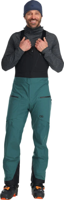 Outdoor Research Skytour AscentShell Bibs - Men's|-|Salopette Skytour AscentShell - Homme -Altitude Sports ORR 283193 7E 7EFront2 20Treeline 20 20Black