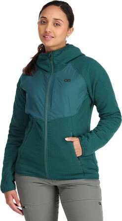 Outdoor Research Vigor Plus Fleece Hoodie - Women's|-|Chandail à Capuchon En Molleton Vigor Plus - Femme -Altitude Sports ORR 283197 7E 7EFront1 20Treeline