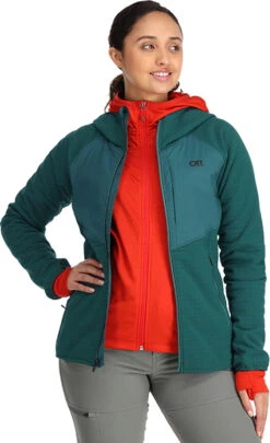 Outdoor Research Vigor Plus Fleece Hoodie - Women's|-|Chandail à Capuchon En Molleton Vigor Plus - Femme -Altitude Sports ORR 283197 7E 7EFront2 20Treeline