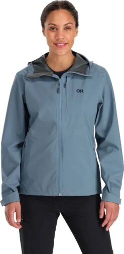 Outdoor Research Dryline Rain Jacket - Women's|-|Manteau Imperméable De Dryline - Femme -Altitude Sports ORR 287618 7E 7EFront 20Nimbus