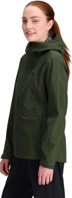 Outdoor Research Dryline Rain Jacket - Women's|-|Manteau Imperméable De Dryline - Femme -Altitude Sports ORR 287618 7E 7ESide 20Verde