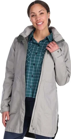 Outdoor Research Aspire Trench - Women's|-|Trench Aspire - Femme -Altitude Sports ORR 287622 7E 7EFront1 20Ash