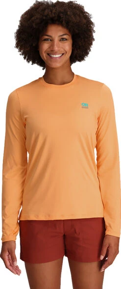 Outdoor Research ActiveIce Spectrum Sun Longsleeves Tee - Women's|-|T-shirt à Manches Longues ActiveIce Spectrum Sun - Femme -Altitude Sports ORR 287660 7E 7EFront 20Orange 20Fizz