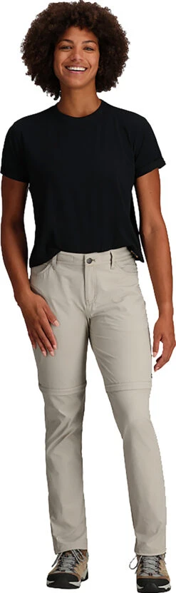 Outdoor Research Ferrosi Convert Pants-Regular - Women's|-|Pantalon Ferrosi Convert - Regular - Femme -Altitude Sports ORR 287666 7E 7EFront1 20Dark 20Sand