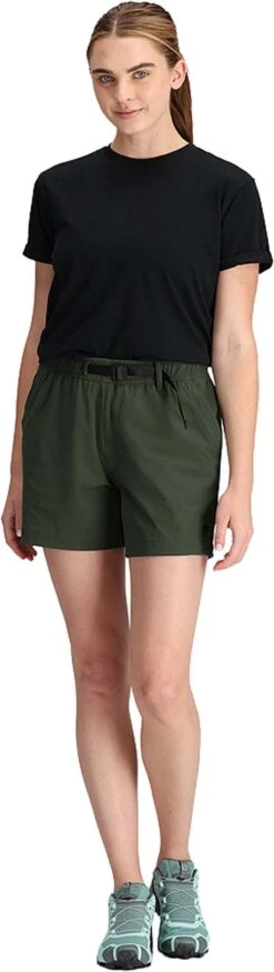 Outdoor Research Ferrosi Shorts - 5" Inseam - Women's|-|Short Ferrosi - Entrejambe 5" - Femme -Altitude Sports ORR 287672 7E 7EFront1 20Verde