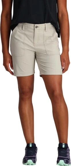 Outdoor Research Ferrosi Shorts - 7" Inseam - Women's|-|Short Ferrosi - Entrejambe 7" - Femme -Altitude Sports ORR 287673 7E 7EFront 20Dark 20Sand