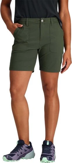 Outdoor Research Ferrosi Shorts - 7" Inseam - Women's|-|Short Ferrosi - Entrejambe 7" - Femme -Altitude Sports ORR 287673 7E 7EFront 20Verde