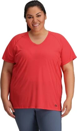 Outdoor Research Echo T-Shirt-Plus - Women's|-|T-shirt Echo - Plus - Femme -Altitude Sports ORR 287967 7E 7EFront 20Rhubarb