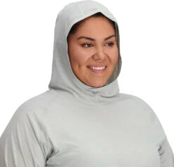 Outdoor Research Echo Hoodie-Plus - Women's|-|Chandail à Capuchon Echo Plus - Femme -Altitude Sports ORR 287968 7E 7EDetail 20Pebble