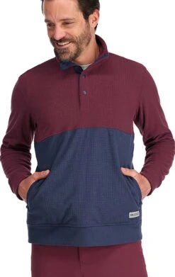 Outdoor Research Trail Mix Snap Pullover - Men's|-|Chandail à Boutons-pression Trail Mix - Homme -Altitude Sports ORR 288548 7E 7EFront2 20Kalamata 20 20Naval 20Blue